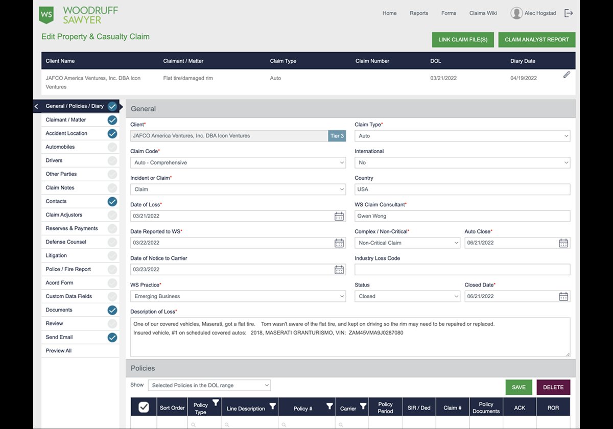 Old Claim Internal Screen